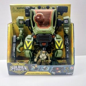 Military Robot Playset - Green and Black